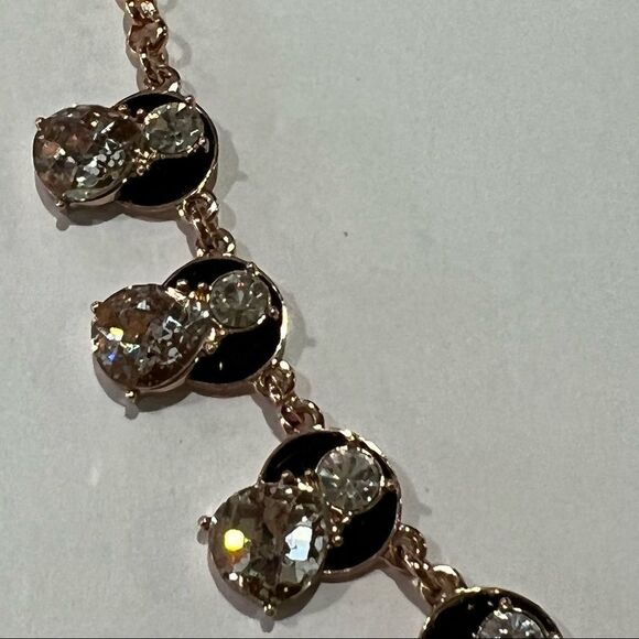 Kate Spade Rhinestone Crystal Geometric Design Statement Necklace - Picture 5 of 8